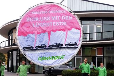 Protest vor Verkehrsministerkonferenz