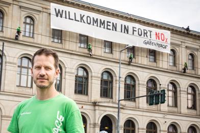 Greenpeace-Verkehrsexperte Benjamin Stephan in Berlin
