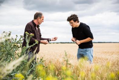 Greenpeace Landwirtschaftsexperten Lasse van Aken und Martin Hofstetter