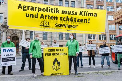 Gemeinsamer Protest von AbL und Greenpeace