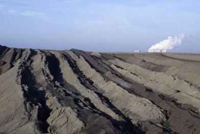 Braunkohletagebau Jänschwalde (Vattenfall) in der Lausitz, September 2008