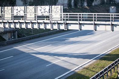 Leere Autobahn