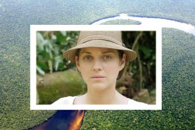 Die französische Schauspielerin Marion Cotillard mit Greenpeace im Kongo