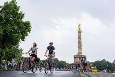 Sternfahrt in Berlin für eine fahrradfreundliche Stadt (2016)