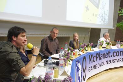 Martín Prieto Geschäftsführer von Greenpeace Argentinien beim McPlanet, April 2009