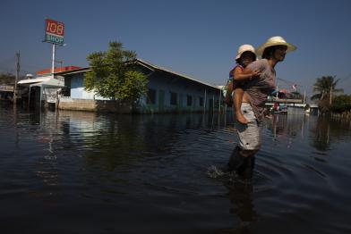 In der thailändischen Provinz Ayutthaya mussten 2011 sieben Industrieparks und tausende Fabriken wegen der Flut schließen
