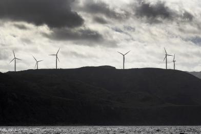 Die Makara-Windfarm nahe Wellinton/Neuseeland.02/15/2013
