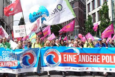 Demonstration Protestwelle in Hamburg 