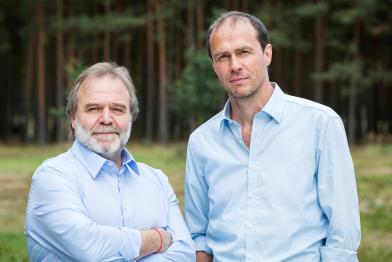 Greenpeace-Geschäftsführer Roland Hipp und Martin Kaiser