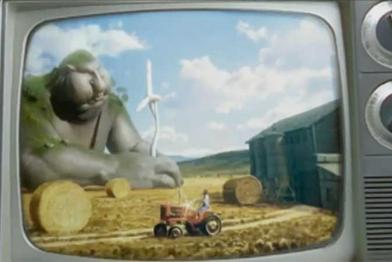 Bildausschnitt aus dem Video-Spot zum RWE-Riesen