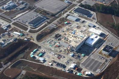 Eine Luftaufnahme der Atomanlage Savannah River Site