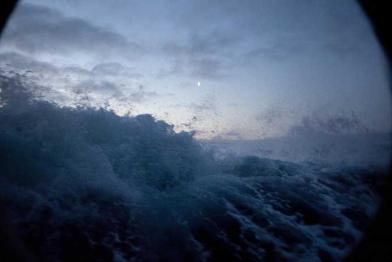 Sturmgepeitschte See, September 2009