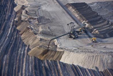 Braunkohletagebau in der Lausitz