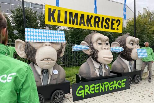 Protest beim CSU-Parteitag am 23.9. in München