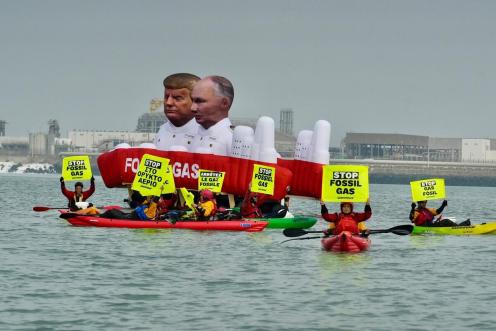 Blockade against Putin’s and Trump’s Gas at the Zeebrugge Terminal in Belgium