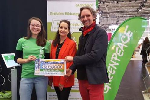 Die Deutsche Postcode Lotterie unterstützt die Bildungsarbeit von Greenpeace