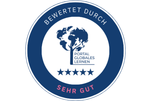 Stempel von Portal Globales Lernen mit der Bewertung Sehr Gut