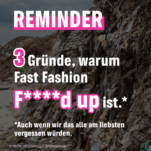 Fast Fashion ist f****d up. 