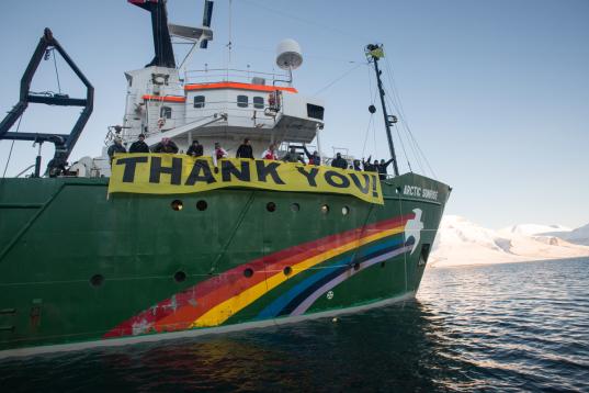 Arctic Sunrise in der Arktis