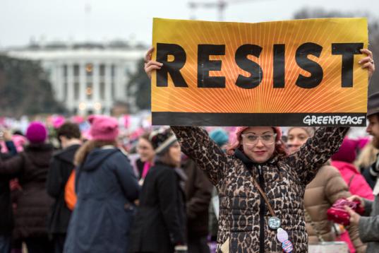 Frauenmarsch in Washington D.C. gegen Donald Trump