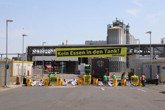 Protest Against Biofuels in Zeitz, Germany
