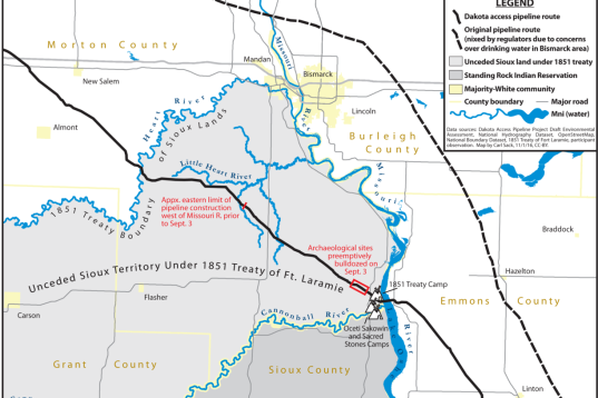 Der Verlauf der Dakota Access Pipeline