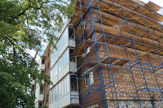 Hausfassade in Trostjanez