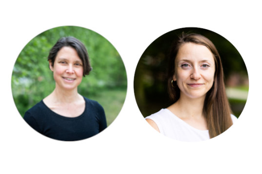 Kontaktpersonen Großspenden Lea Meixner und Stefanie Kadelbach