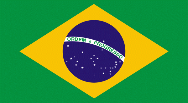 Flagge der Bundesrepublik Brasilien