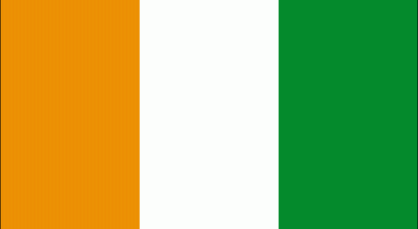 Nationalflagge Elfenbeinküste