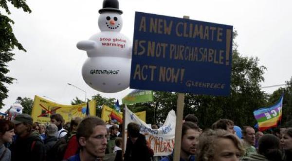 Greenpeace at G8 demonstration