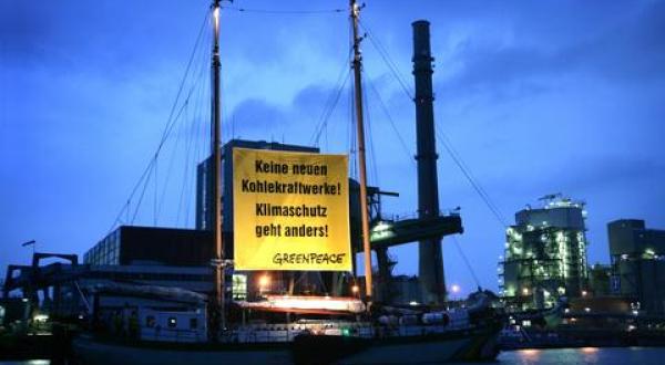 coal power plant projection Kiel