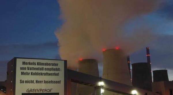 Projection on coal power plant Boxberg
