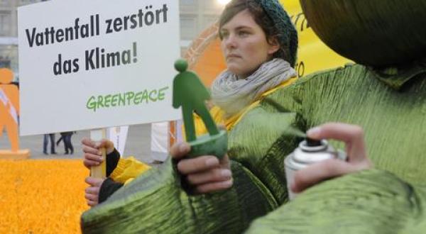 Vattenfall protest action Berlin