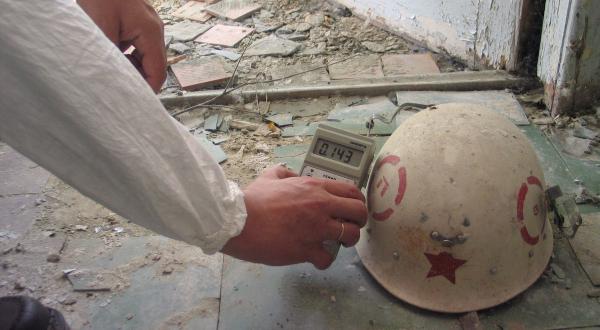 Radioactive Firefighter's Helmet in Pripyat