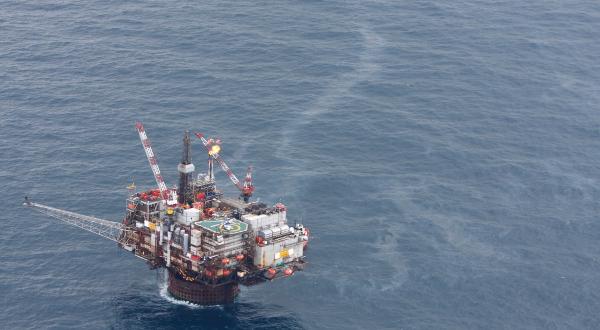 Oil Rig in North Sea