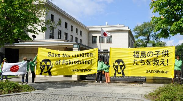 Aktion gegen radioaktive Kontamination in Deutschland am 4.Mai 2011