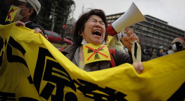 Protest zum Fukushima-Jahrestag 2013 in Tokio