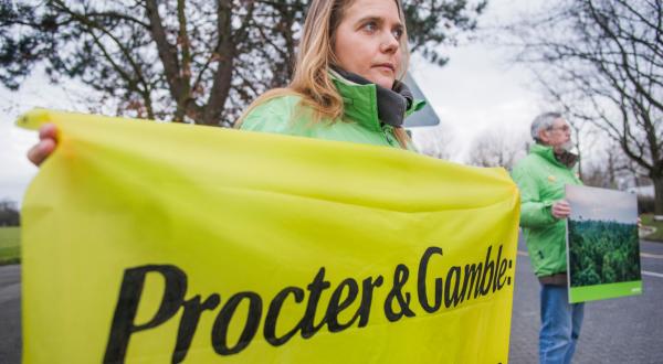 Proteste gegen Palmöl bei Procter & Gamble 