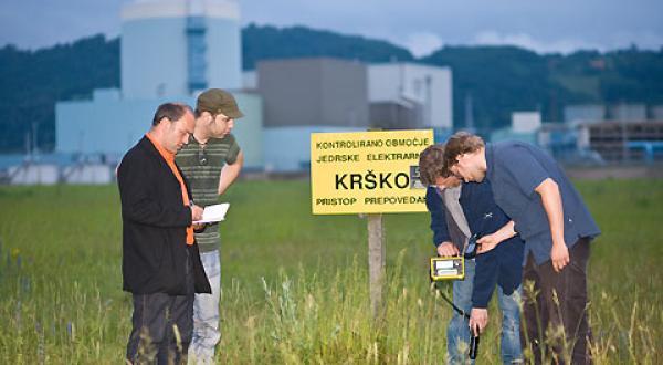 Greenpeace-Expertenteam beim AKW Krsko