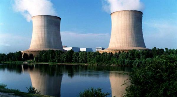 Atomkraftwerk Central Nucleaire Saint Laurent in Frankreich 2001