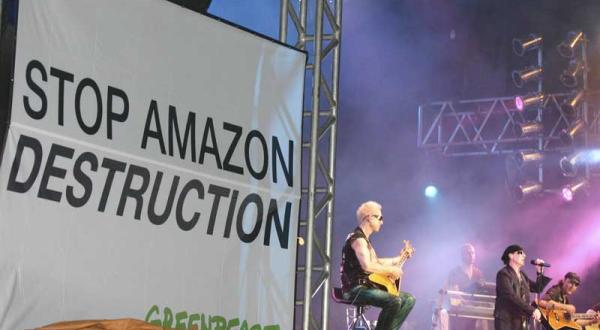 Die Scorpions beim Konzert in Belem, Brasilien im September 2008