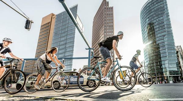 Radfahrende in Berlin