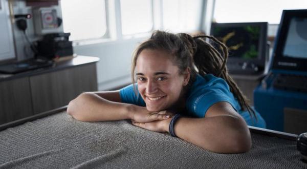 Carola Rackete an Bord des Greenpeace-Schiffs Arctic Sunrise