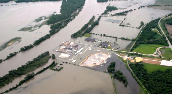 Vom Missouri umflutet: das US-amerikanische AKW Fort Calhoun