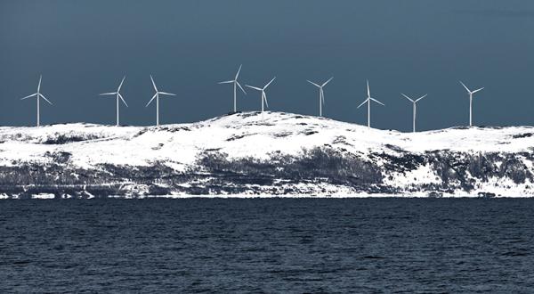 Windturbinen in Norwegen