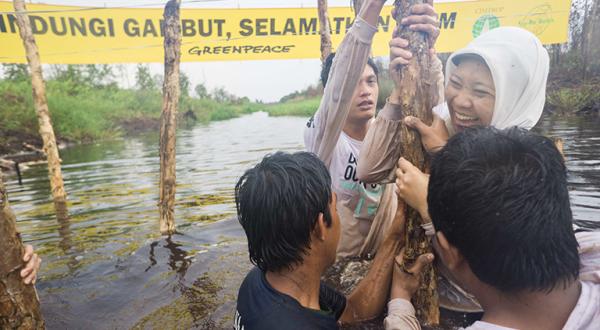 Dammbau in Zentral-Kalimantan