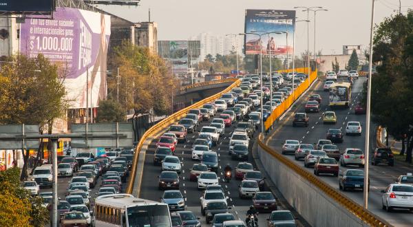 Rush-hour in Mexiko-City, 7.11.2014