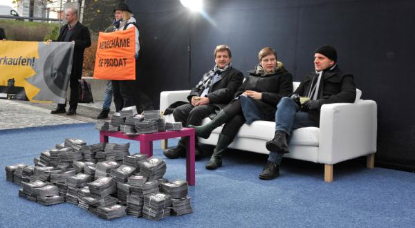 Symbolisches Wohnzimmer in Prag