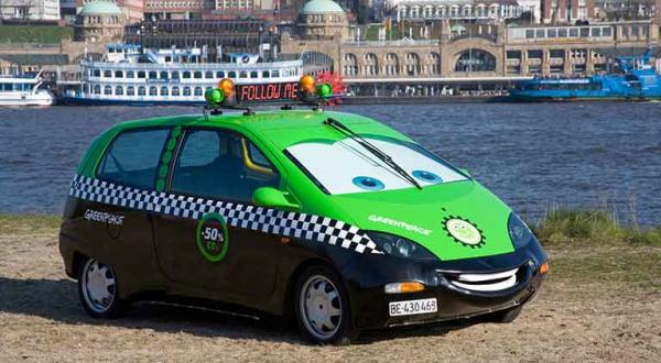 Greenpeace-Energiesparauto SmILE (Small Intelligent Light Efficient) im neuen Outfit, März 2007